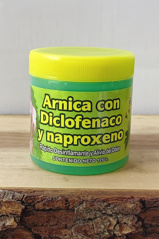 Arnica con Diclofenaco y Naproxeno 125gr